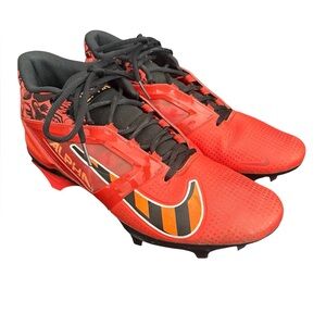 Nike Alpha Menace Pro 4 NRG Red Black Mens Size 11 Football Cleats FQ3984-600